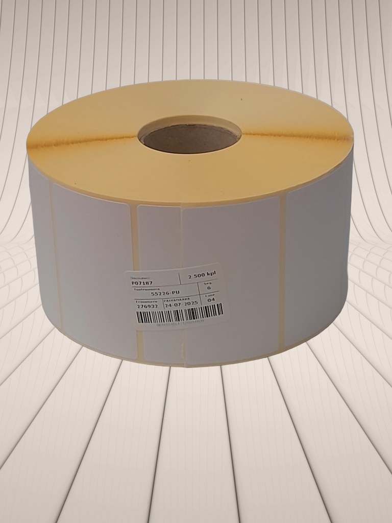 Paperitarra 70x40mm/2500/Valkoinen / 41 mm hylsy