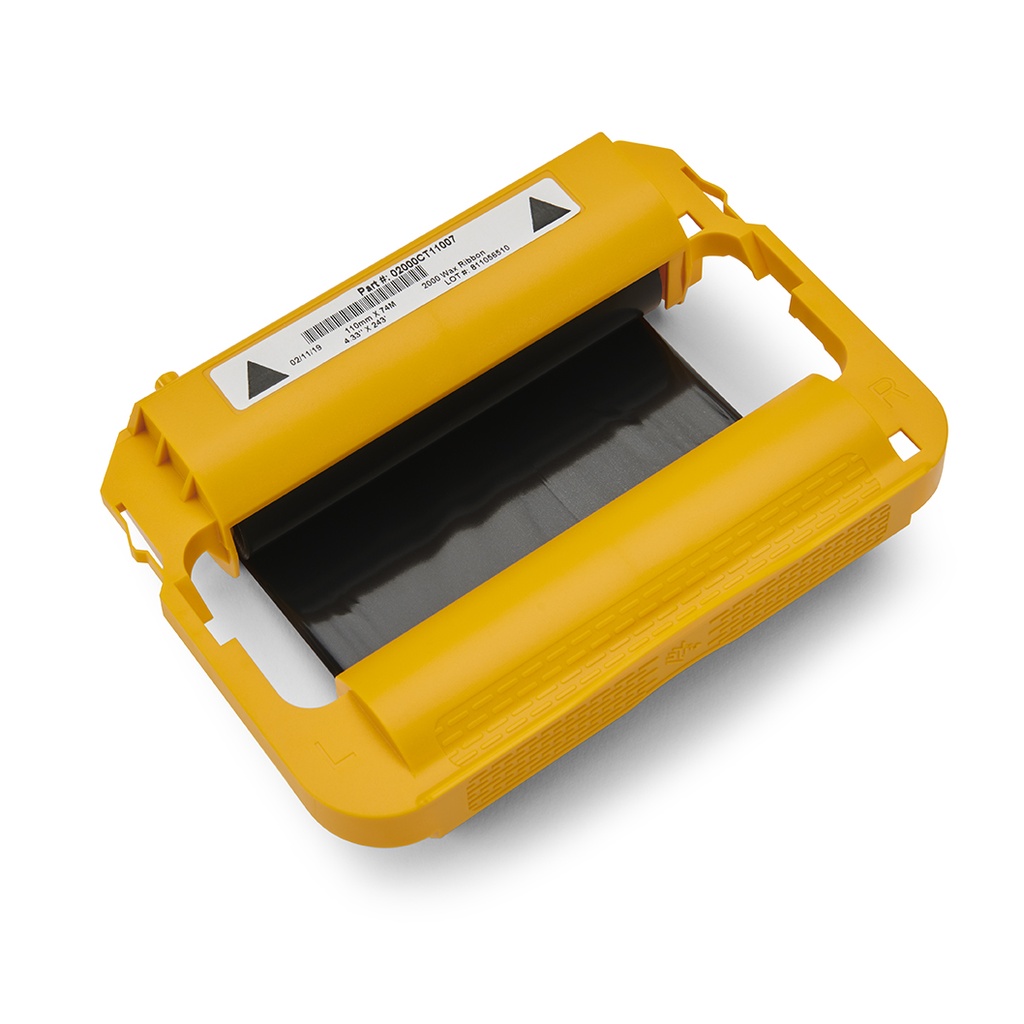 Värinauha vaha Zebra 2000  W=110mmx L=74m kasettityyppi