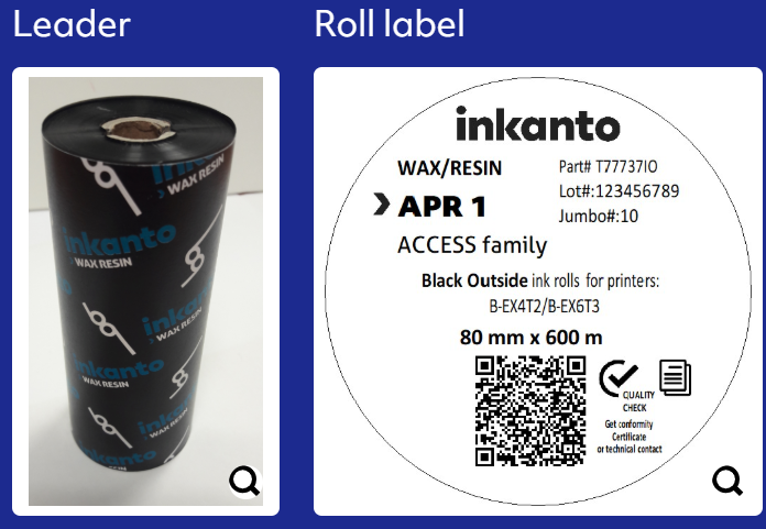 Armor Wax/Resin APR1 (80 mm x 600 m) FLAT HEAD