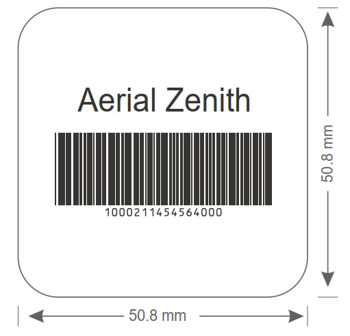 Aerial Zenith 50x50 U8 RFID